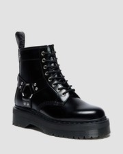 Dr. Martens 1460 QUAD HARNESS 8 Hole Boots Black Unisex Japan New Auth