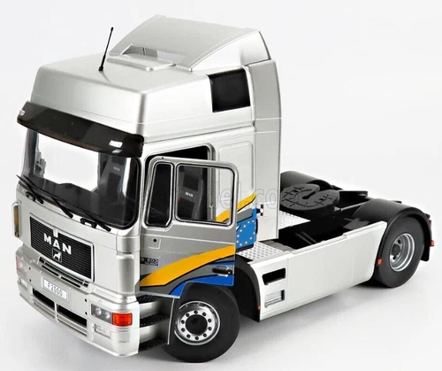 MODELCAR - 1994 solo truck gray colors with decoration - MAN F2000 4x2 - 1/18...