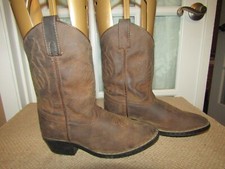 Smoky Mountain Boots Youth sz 1.5 Mid Calf Western Cowboy RB2000C Brown Leather
