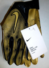 Men's Nike Vapor Jet 7.0 Football Gloves N1007029073LG Black Gold Large