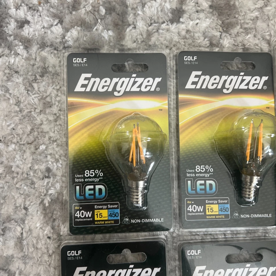 Energizer LED SES E14 Candle Golf Non Dimmable Bulb Warm White 450 lm X7 - Image 2 of 4