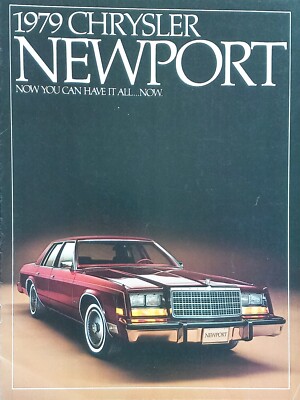 1979 Chrysler Newport Prospekt Brochure Catalogue Broszura Folleto