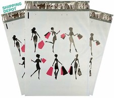 Custom Design 10x13 Poly Mailers Cute Shopping Pink Black Envelope Mailers