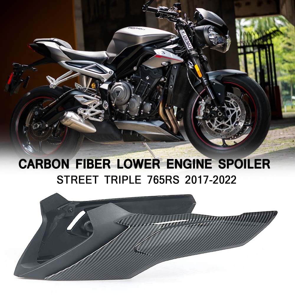 Carbon Fiber Lower Spoiler Body Panels For Triumph Street Triple 765RS