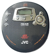 EXCELLENT JVC PORTABLE DIGITAL TUNER FM/AM RADIO  COMPACT DISC PLAYER XL-PR10BK