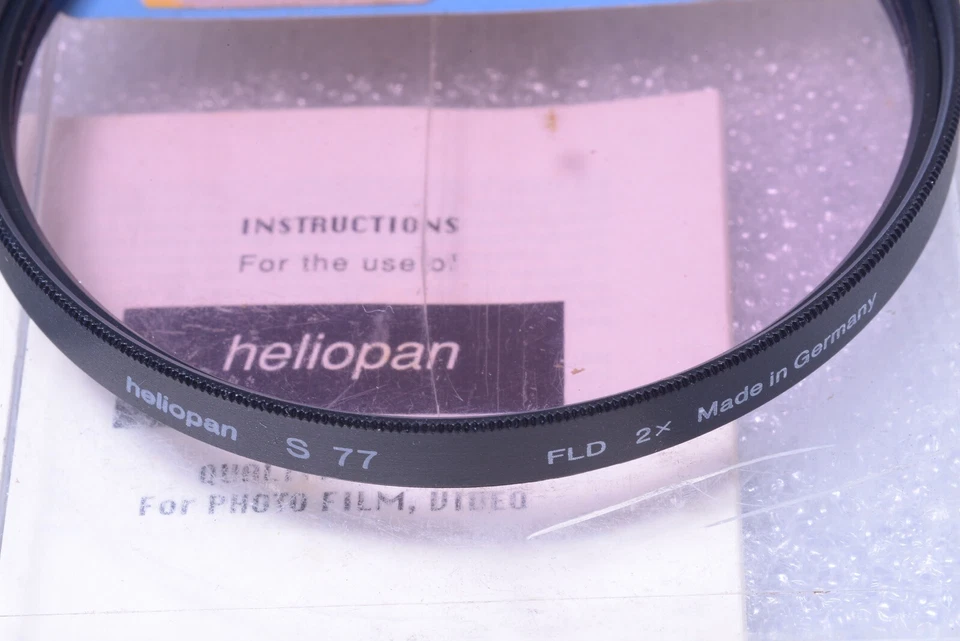 ✅ HELIOPAN F-DAY 2X COATED FL-D 2X ES77, E77, 77MM FILTER FOR LENS 61-1 - Image 2 of 3