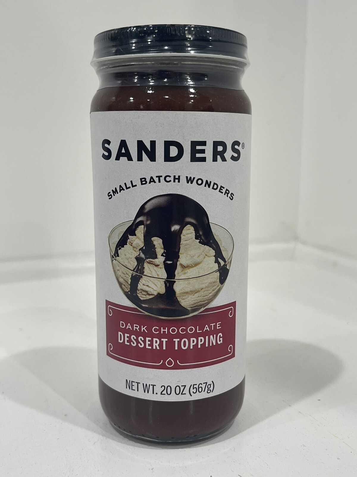 Sanders 🍫DISCONTINUED Hot Fudge Dessert Topping, NEW 20oz Jar Dark