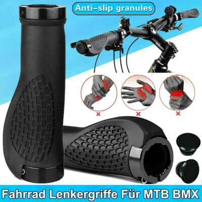 1 Paar Handlebar Grips Fahrrad Lenkergriffe Gummi Bike Griff with Lock-On