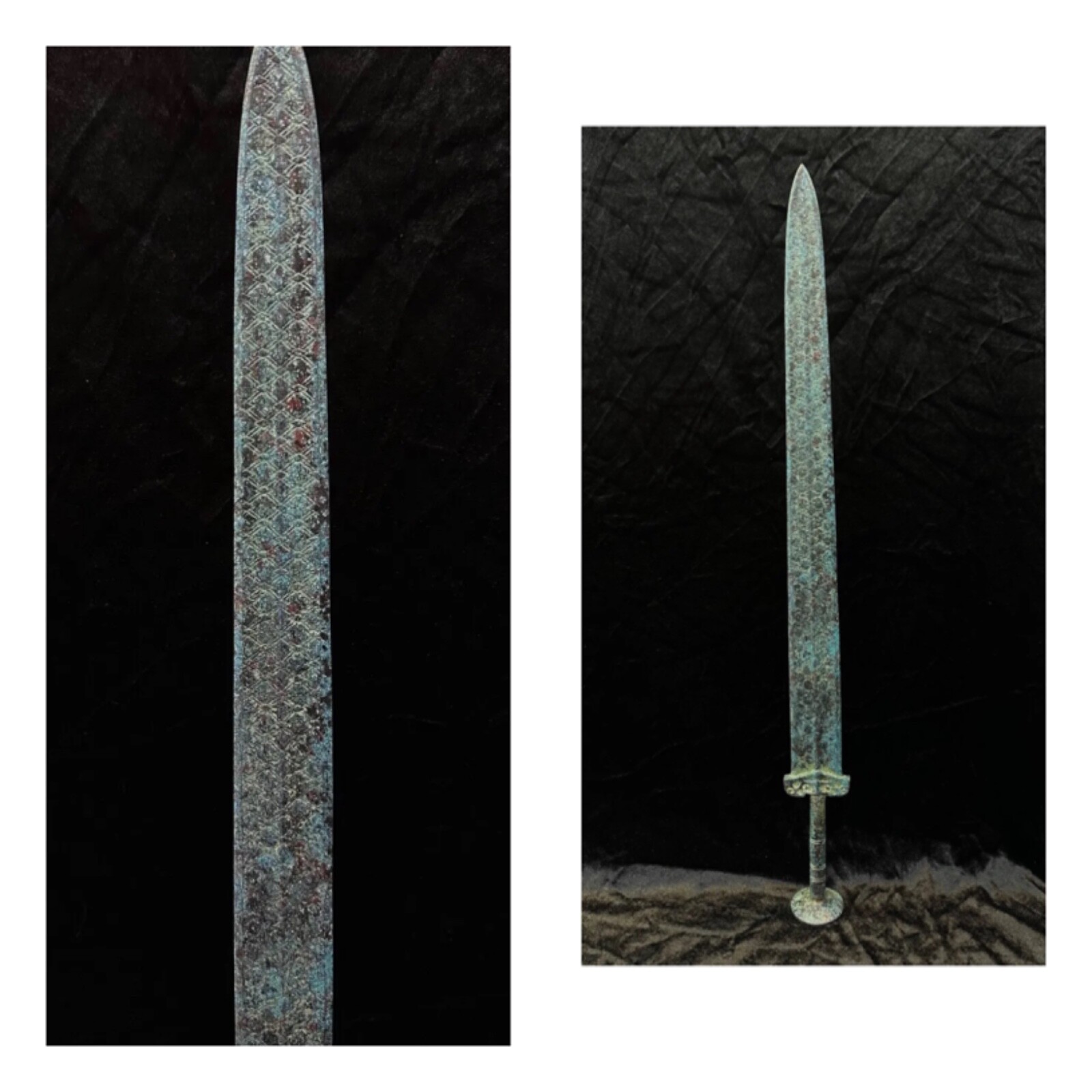 Hermosa Espada Única Antigua Romana Maravillosa Rey Bronce Excelente