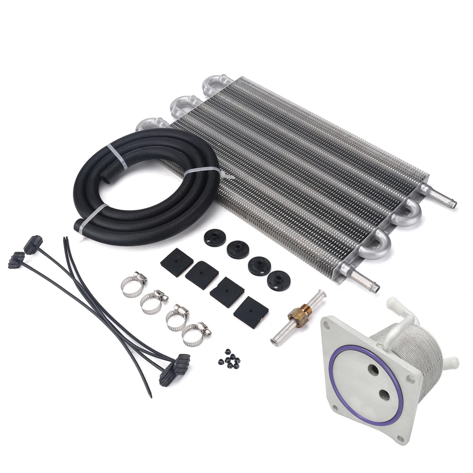 For Nissan Juke Sentra Rogue CVT Transmission Oil Cooler 4 Port & 6 Rows Remote - Imagem 4 de 4