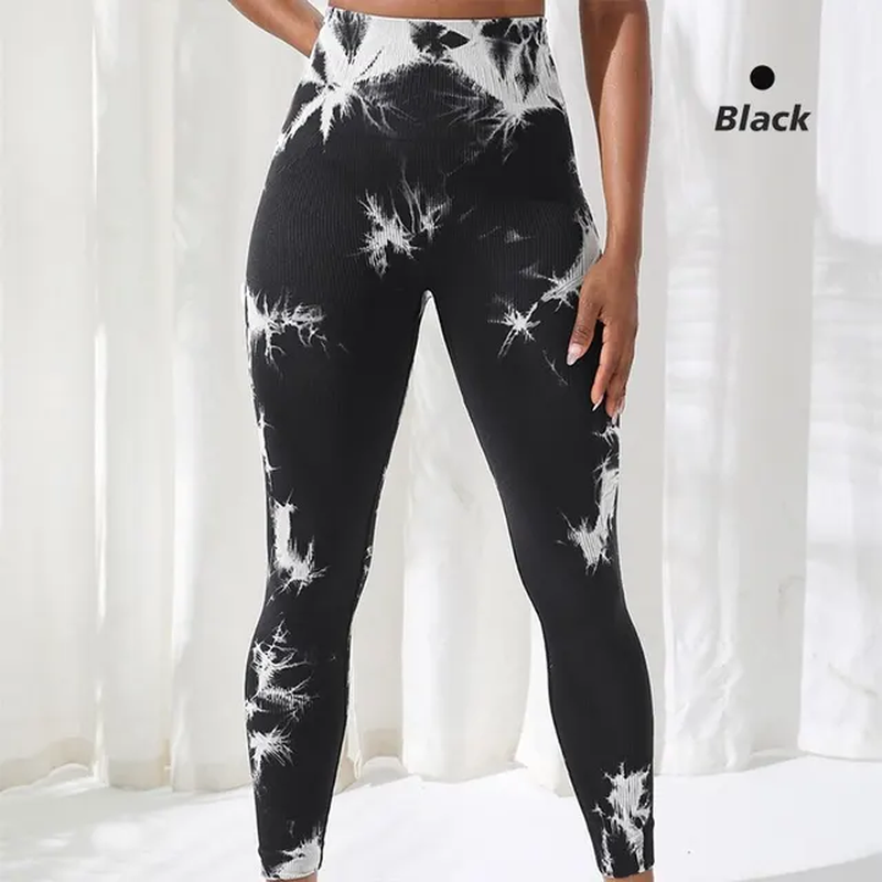 Leggings Imprimés Pour Filles - Taille Haute - Tie Dye