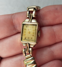 Reloj Vitnage NIAM, Swiss Made, chapado en oro 20, pulsera multiflex, para reparación