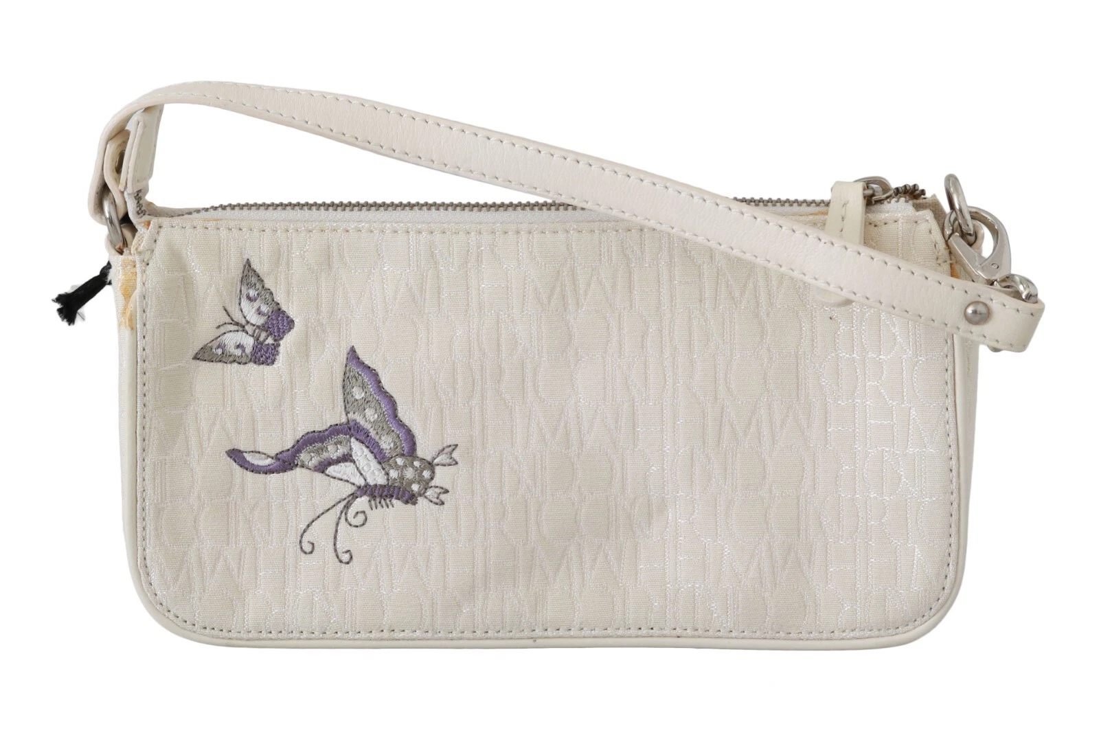 RICHMOND Bag White Jacquard Embroidery Hand Purse Clutch Shoulder Borse 220usd