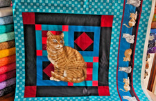 Cat with Antique/Vintage Craft Fabrics for sale | eBay
