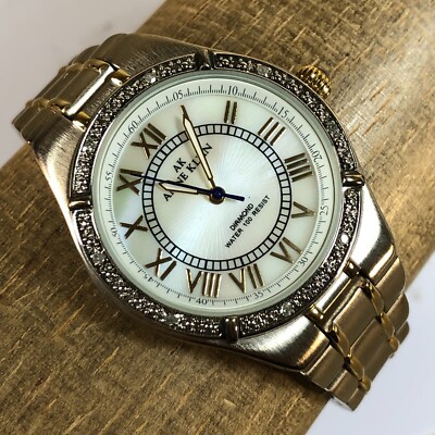Anne Klein Diamond Bezel Women 10/8417 Two-Tone Band 34mm Quartz Analog  Watch 7