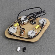 Prewired 2T2V Wiring Harness Kit 3 Way Toggle Switch for SG Guitar