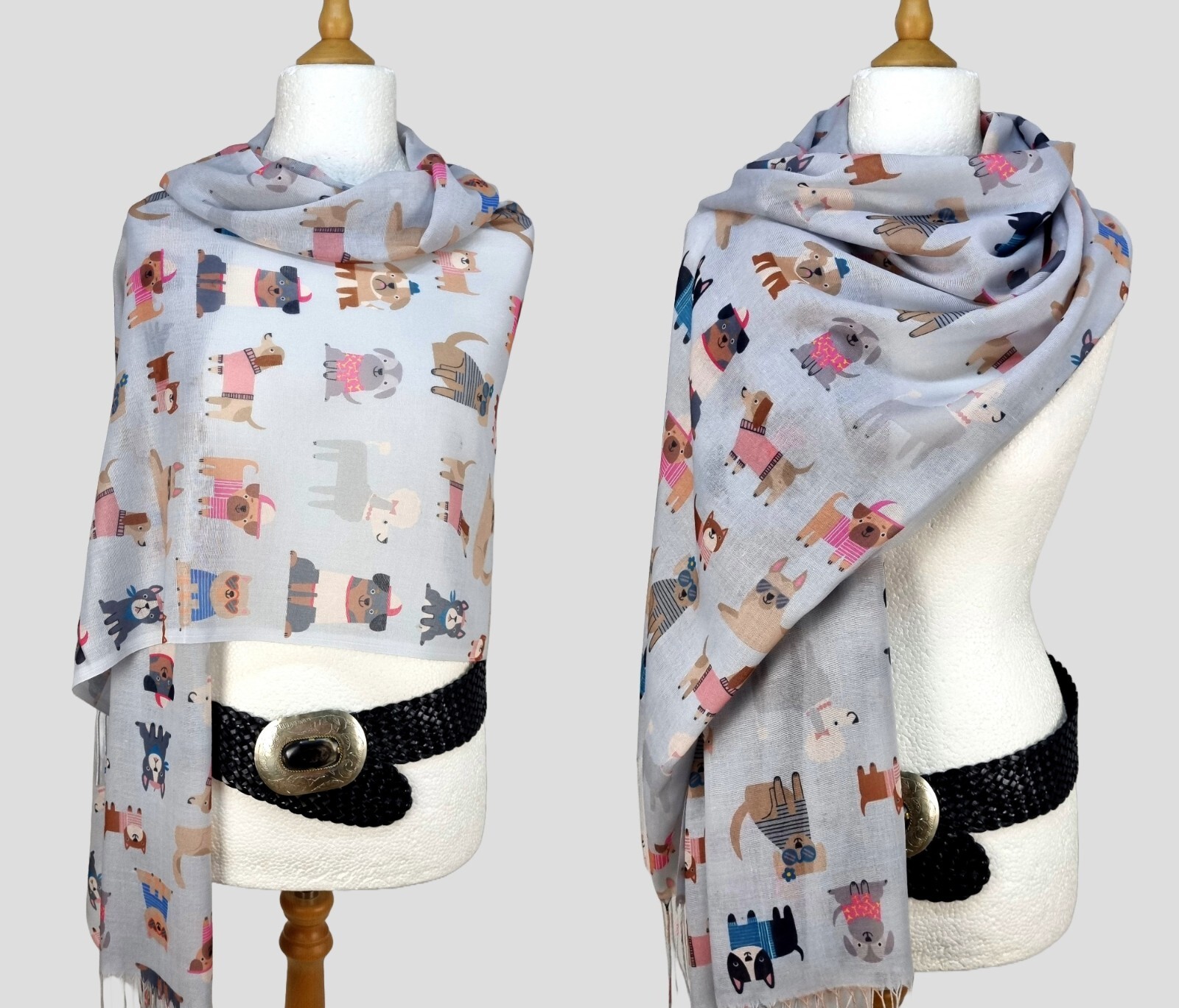 Sciarpa per cani Italy in bei colori, pareo, telo mare, foulard, sciarpa stam...