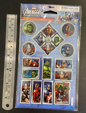 NEW Marvel Avengers Assemble 2 Sheets 28 Stickers Hulk Captain America Iron Man