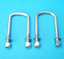 2 x Axle U Bolts 120mm for Ifor Williams Trailer & Horse Box SINGLE Leaf Spring