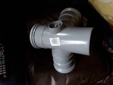 Osma Soil Pipe Double Corner Branch 110mm 4S291 4" 4S291G GREY  87.5deg