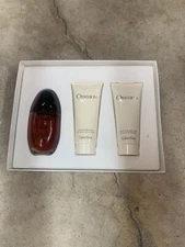 Vintage Calvin Klein OBSESSION Eau De Perfume Set New Lotion Wash Estate Find