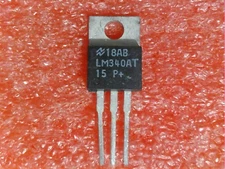 5 PC NATIONAL LM340AT-15 P+ 15V 1A POSITIVE FIXED LINEAR VOLTAGE REGULATOR TO220