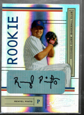 A9471- 2004 Absolute Mem Signature Spectrum Silber #224 Renyel Pinto Auto /250