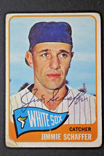 Jimmie Schaffer Chicago White Sox Autographed 1965 Topps #313 Signed Card 