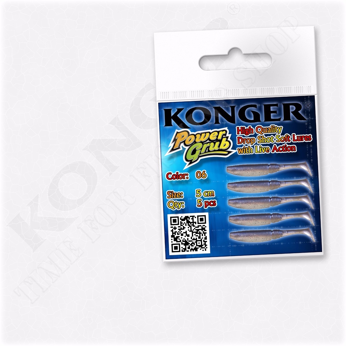 Drop Shot Fishing Soft Lure Baits - 5cm/2" Power Grubs, 20pcs Set For Perch, Pike & Zander