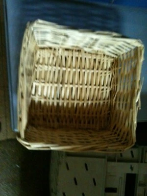 lot de 9 divers panier en osier bois divers - Photo 1/4