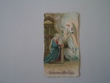 ANTICO SANTINO ANNUNCIAZIONE DI MARIA VERGINE - IMPRIMATUR 1916