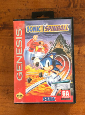 Complete Sonic Spinball Original Sega Genesis Game