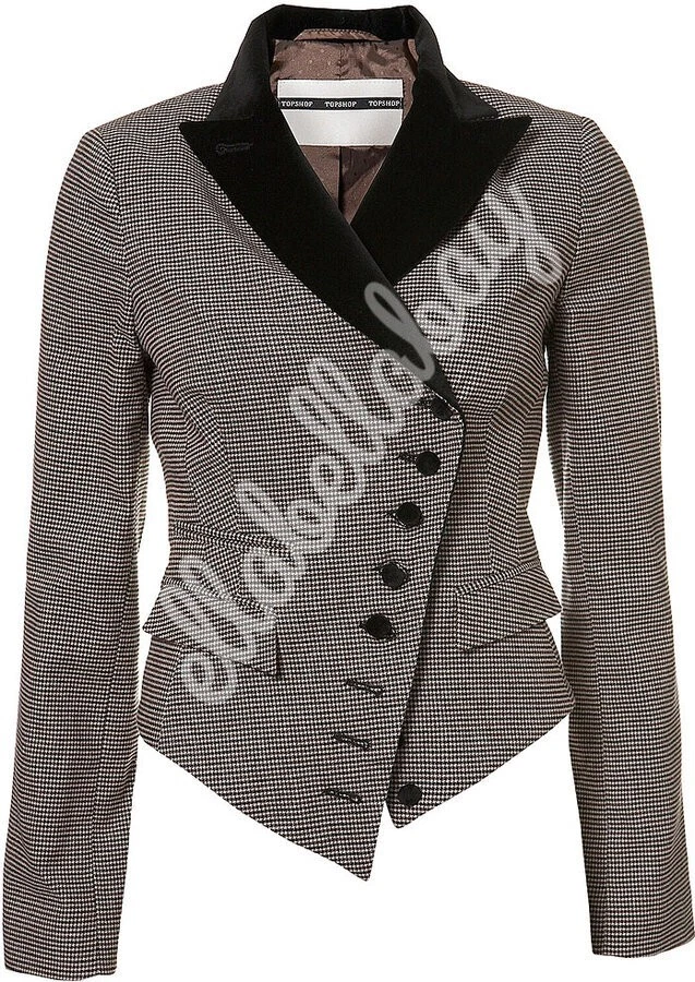 Topshop check shop blazer