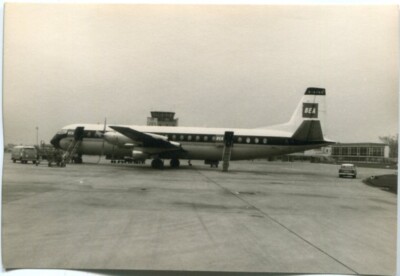 Genuine Photo Hanover Airport, Propeller Plane, 4 Engine BEA 1950s