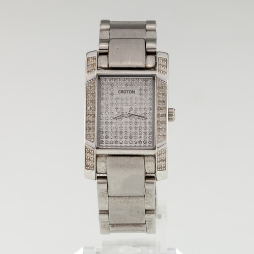 Croton Women's Stainless Steel Diamond Quartz Watch Gorgeous - Picture 1 of 7