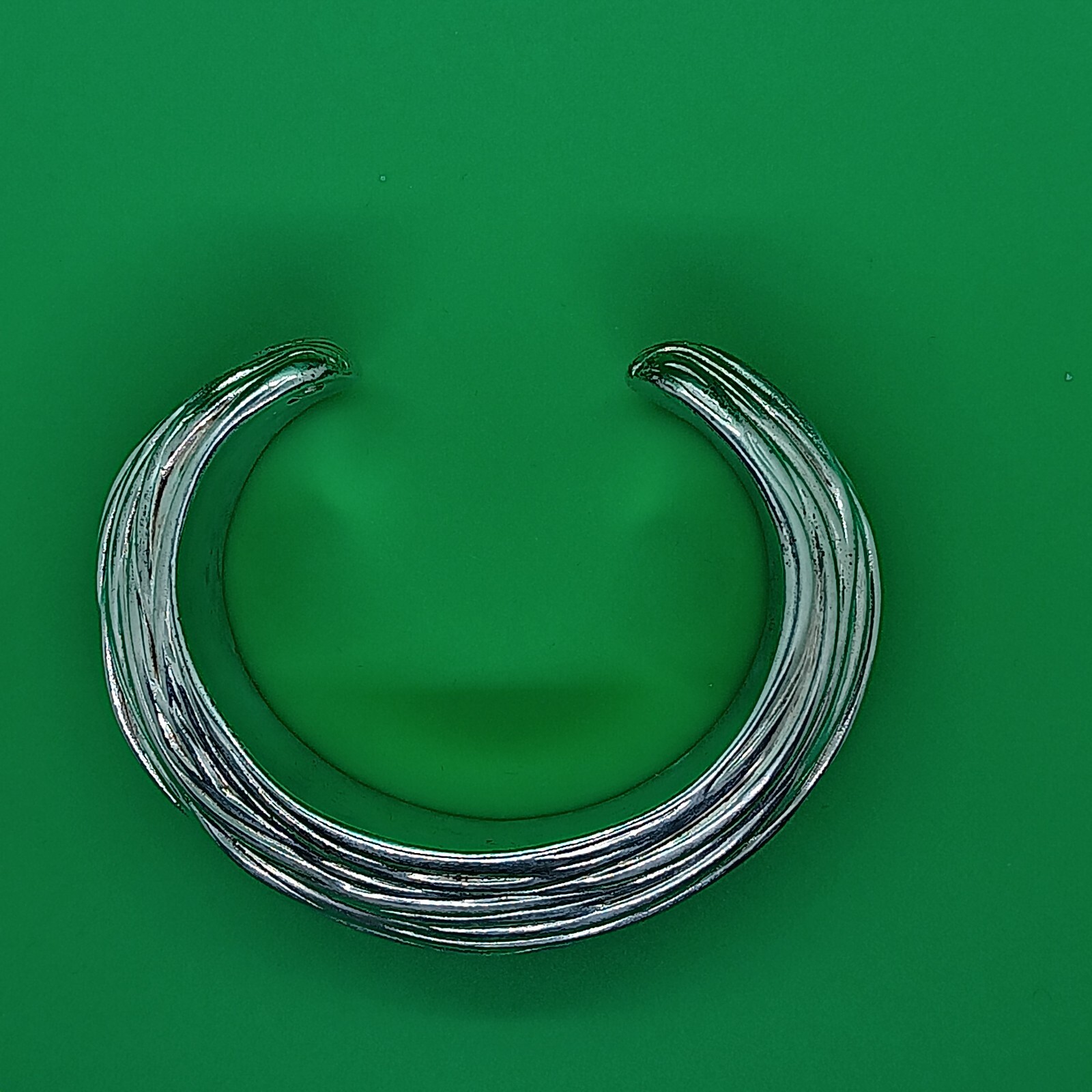 Bold Sterling Silver Cuff Bracelet - image 5