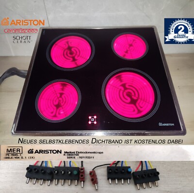 ARISTON V04 S. 1 IX Kochfeld m. Schott Ceran  Glaskeramik .Mit 2Jahren Garantie