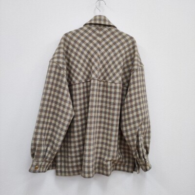 taupe new regular price 41800 jpy Ring Wool Check CPO Jacket taupe new regular price 41800 jpy Ring Wool Check CPO Jacket