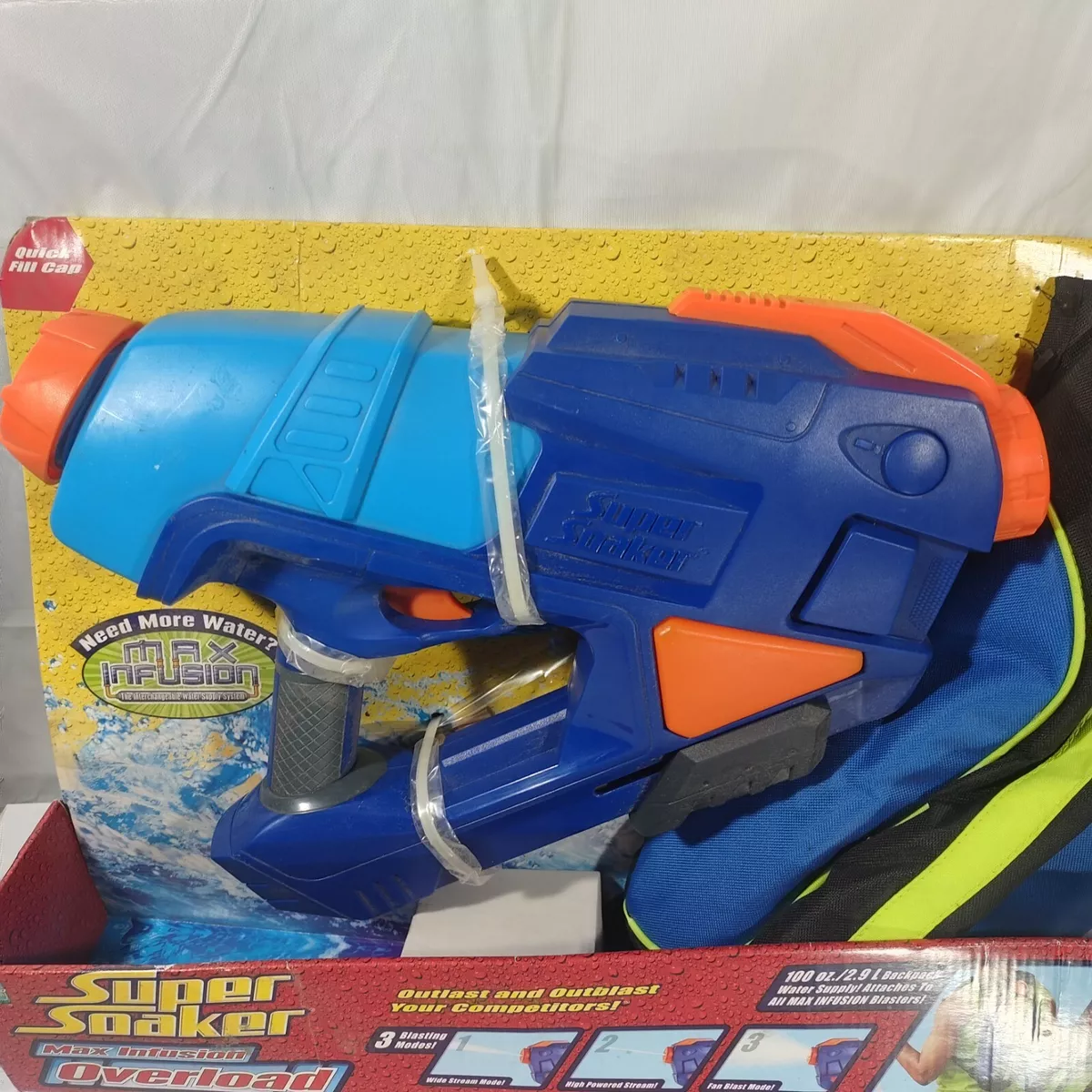 Hasbro Super Soaker Max Infusion Overload NIB 2005 Water Gun