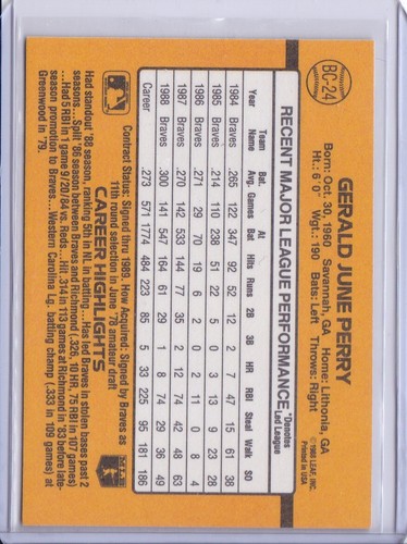 Atlanta Braves 1989 Donruss Baseball Team Set 25 Cards includes DK and MVP - Picture 11 of 11