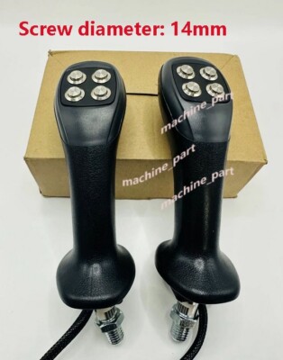 Excavator modified wood grabber metal 4-button joystick handle