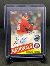 PATRICK CORBIN 2020 Topps Update 1985 Black Parallel Auto /199 PACK FRESH!