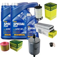 Inspektionspaket 11L Mannol Special Plus 10W-30 FüR Audi A6 Avant S6 Quattro