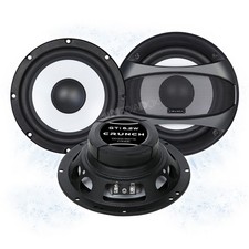 CRUNCH Bass/Tieftöner/Woofer Lautsprecher-Set GTi6.2W - 165mm/16,5cm
