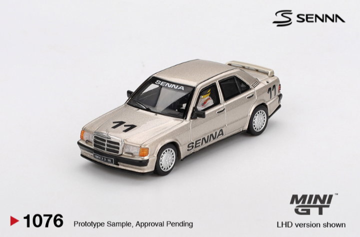 Mini GT 1:64 Mercedes-Benz 190 E 2.3-16 #11 Ayrton Senna 1984 Nürburgring #1076