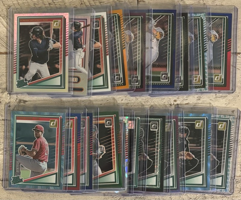 2025 Donruss Baseball Optic SP Foil Wilson Anthony Burns Caldwell Teel Lot Of 20