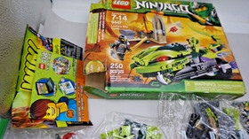 LEGO Ninjago Lasha's Bite Cycle 9447 w/Minifigures, some sealed bags free ship