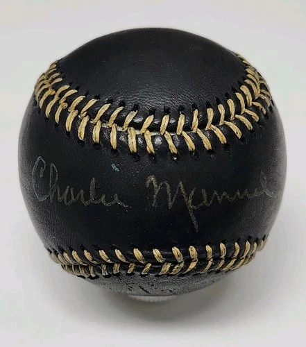 Charlie Manuel Signed Rawlings Official Black Major League Baseball PHILLIES