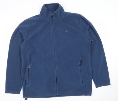 Rainforest Herren Fleecejacke blau Full Zip Größe L