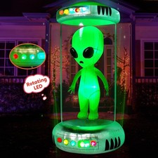 7 ft. Tall Inflatable Animated LEDs, Blow Ups Alien Halloween Outdoor D cor